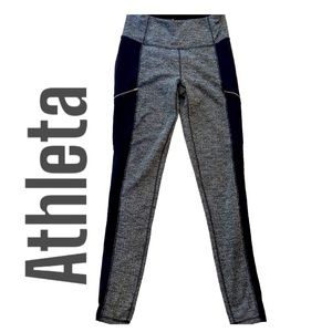 Athleta Gray and Black Leggings